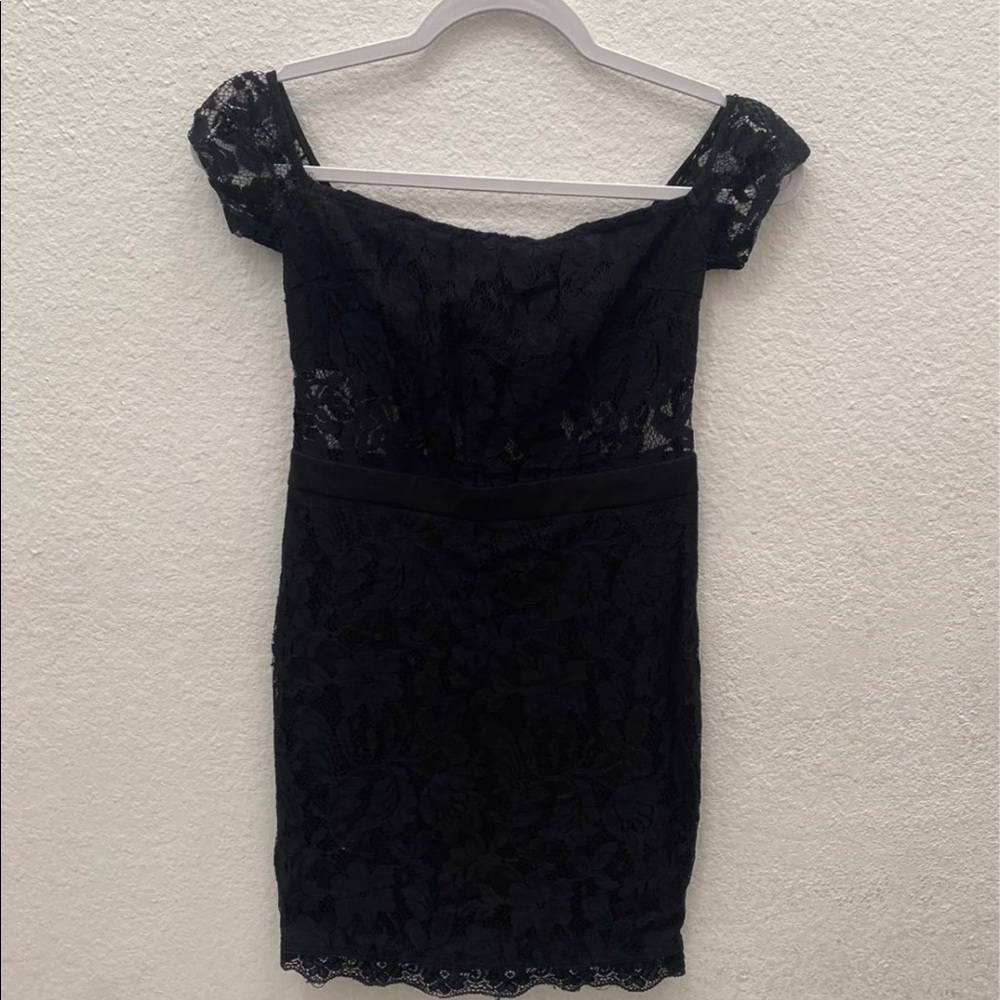 Black lace dress